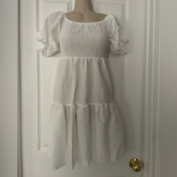 NWOT White Summer Dress - Picture 2 of 4